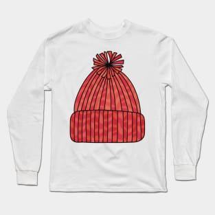 Knitted Yarn Winter Beanie Long Sleeve T-Shirt